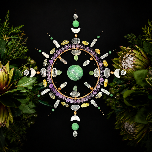 The Sacred Compass Crystal Grid