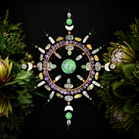 The Sacred Compass Crystal Grid