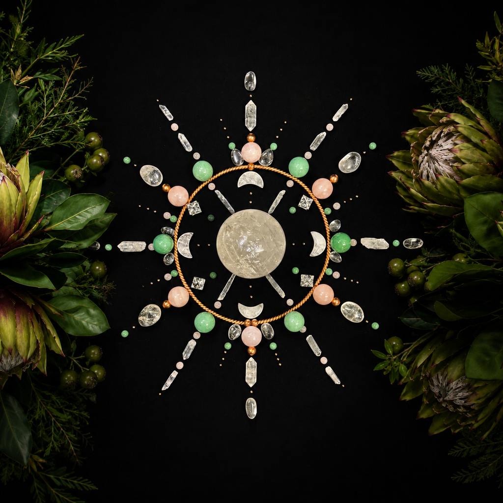Anahata Heart Chakra Crystal Grid