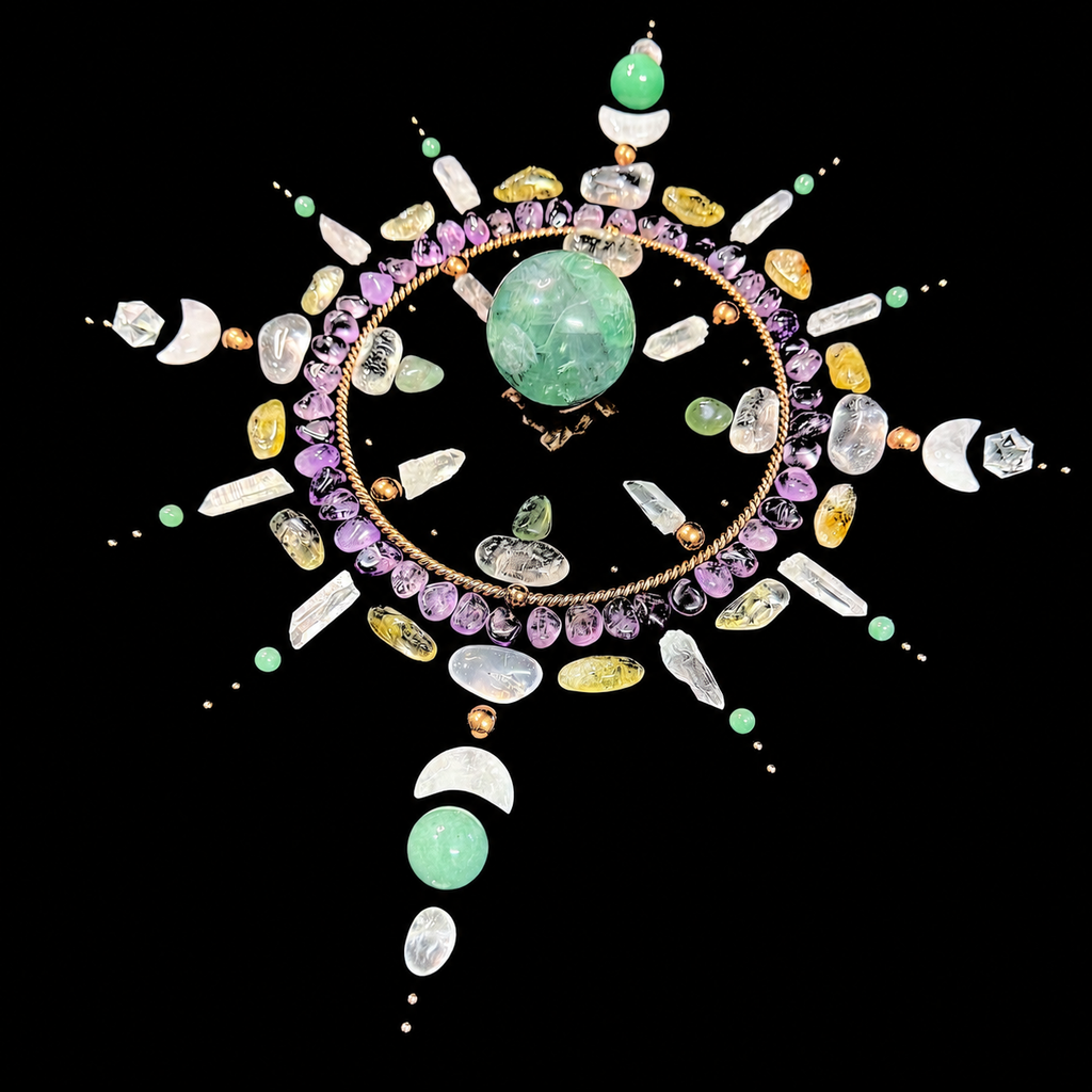 The Sacred Compass Crystal Grid