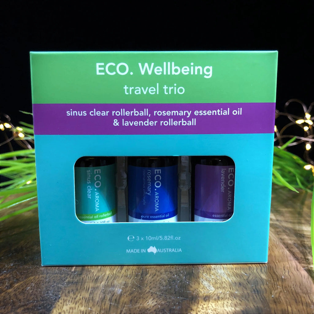 ECO. Essential Oil & Rollerball Travel Trio Crystal Visions Store