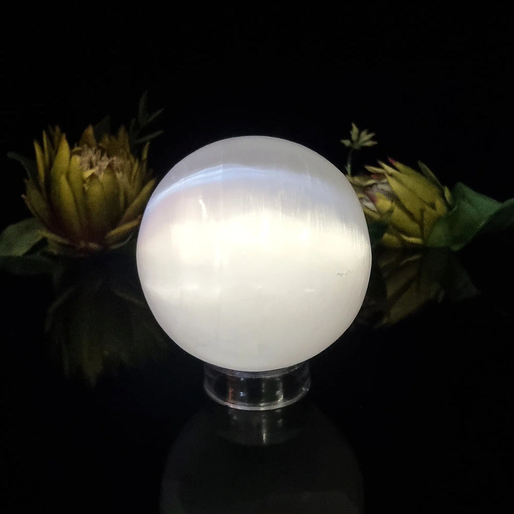 Large Selenite Sphere Crystal Visions