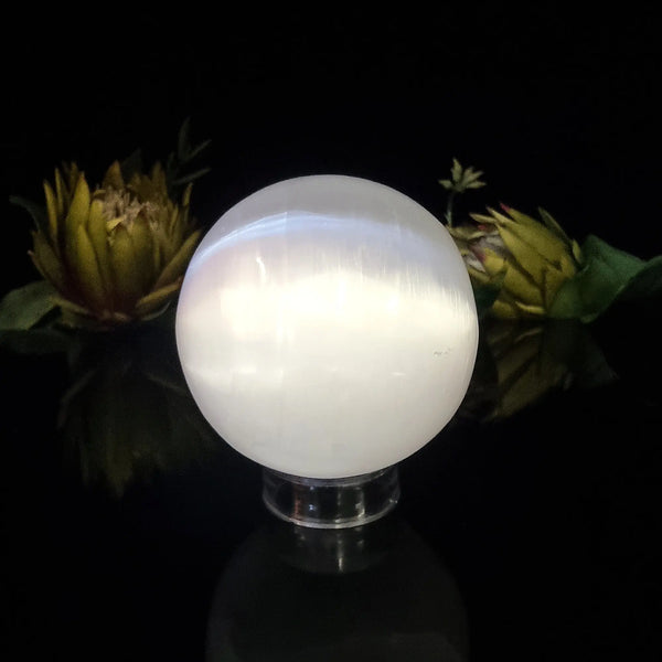 Large Selenite Sphere Crystal Visions