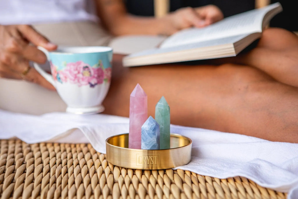 Love + Relationship Crystal Trio - Rose Quartz, Blue Calcite + Fluorite Cryst