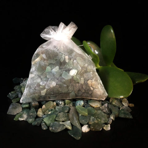 Moss Agate Chips Crystal Visions Store