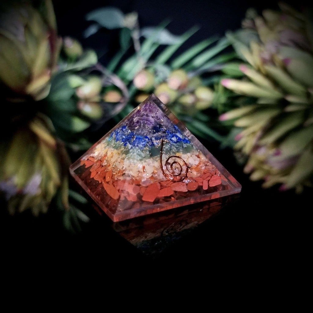 Orgonite Chakra Pyramid Crystal Visions Store