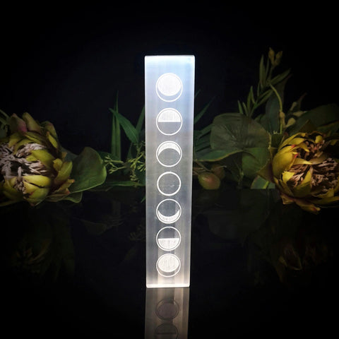 Selenite Moon Cycles Charging Slab Crystal Visions Store