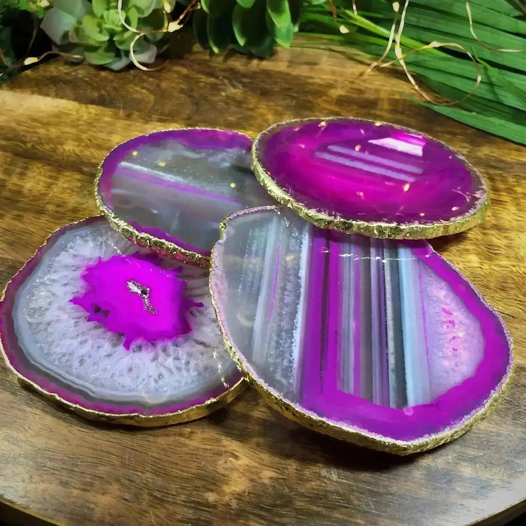 Agate Coasters - Crystal Visions Store