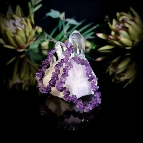 Amethyst Chip Bracelet - Crystal Visions Store