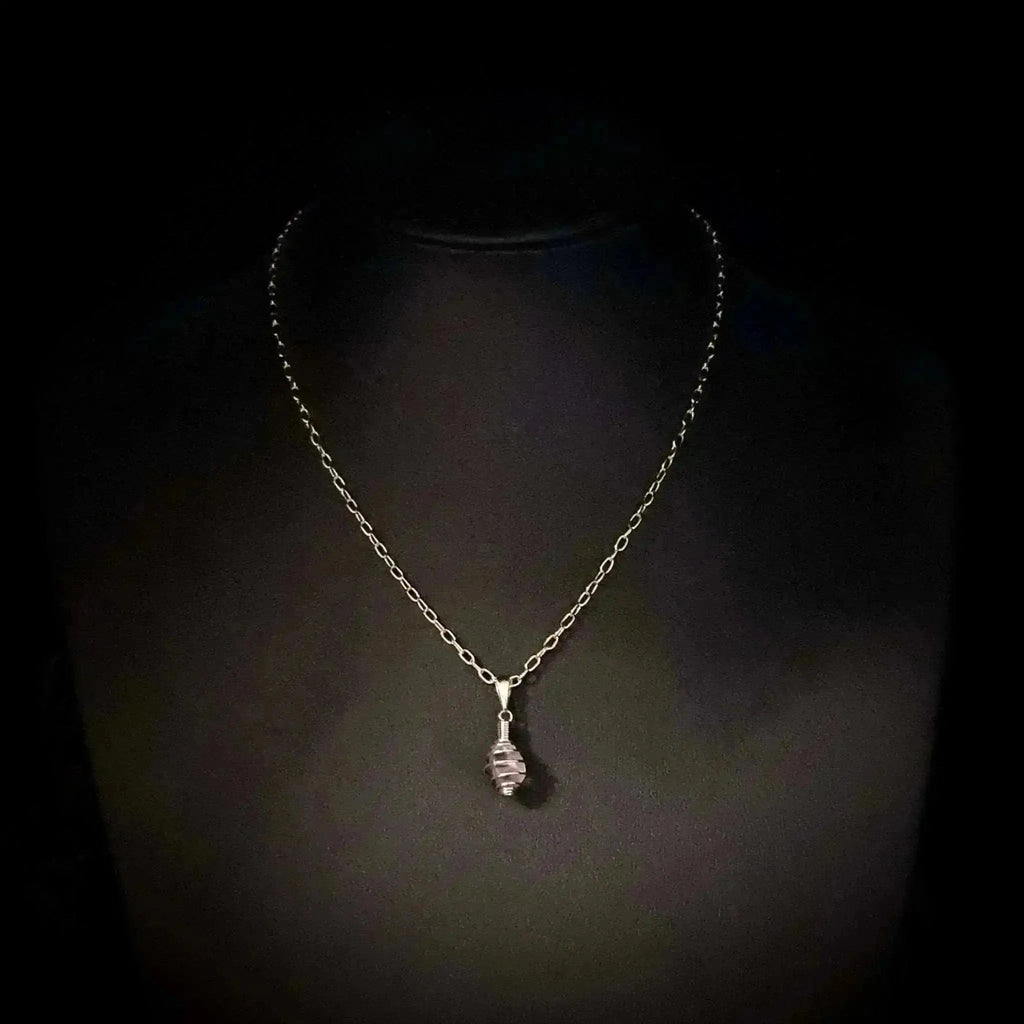 Amethyst & Gold Necklace - Crystal Visions Store