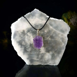 Amethyst Hexagon Pendant - Crystal Visions Store