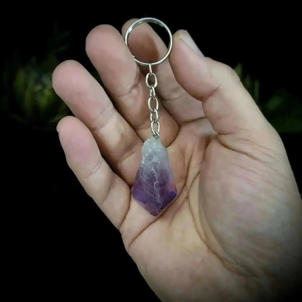 Amethyst Point Keyring - Crystal Visions Store