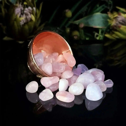 Bag of Rose Quartz Tumbles - Crystal Visions Store