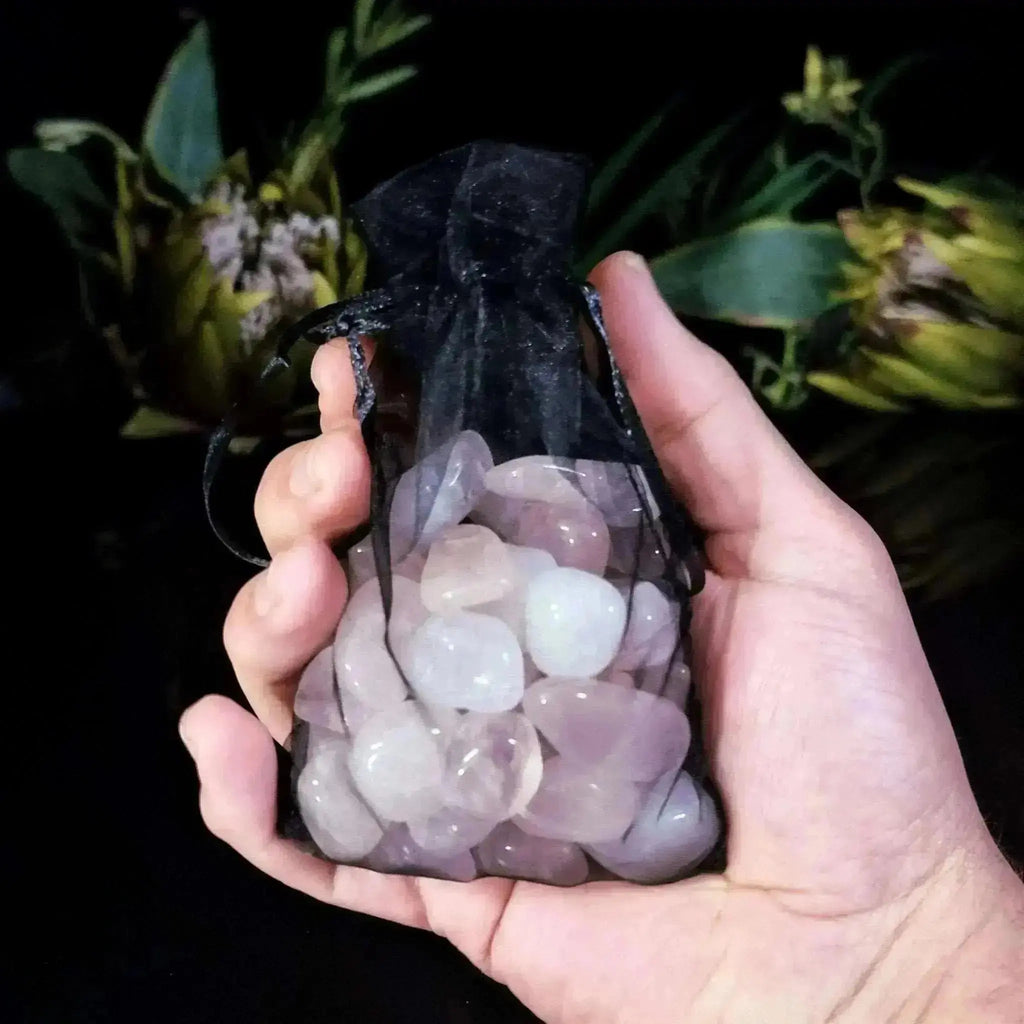 Bag of Rose Quartz Tumbles - Crystal Visions Store