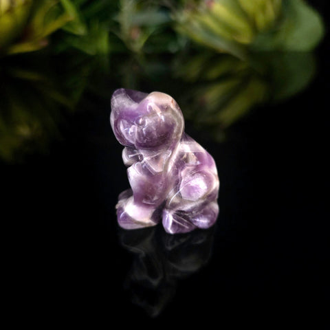 Chevron Amethyst Cat - Crystal Visions Store