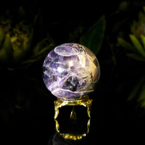 Chevron Amethyst Sphere - Crystal Visions Store