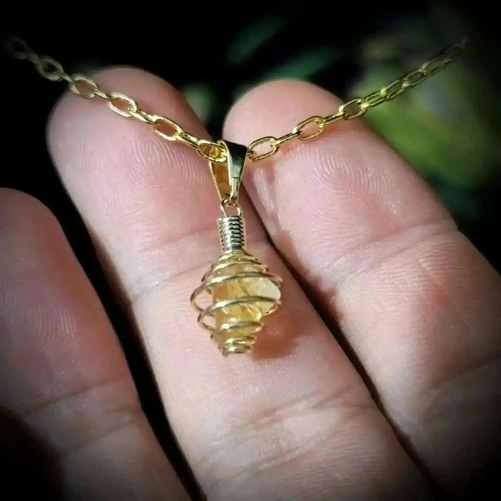 Citrine & Gold Necklace - Crystal Visions Store