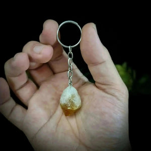 Citrine Point Keyring - Crystal Visions Store