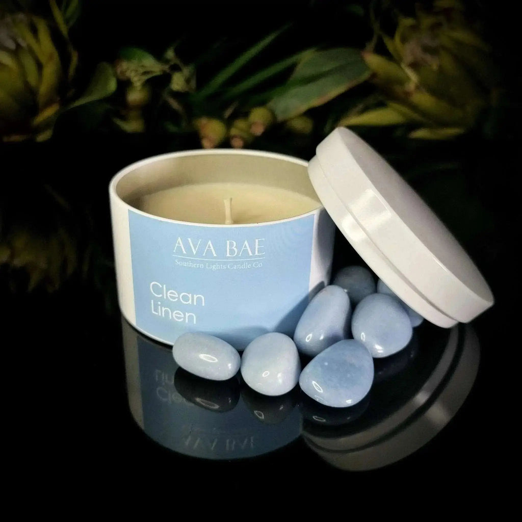 Clean Linen Travel Candle - Crystal Visions Store