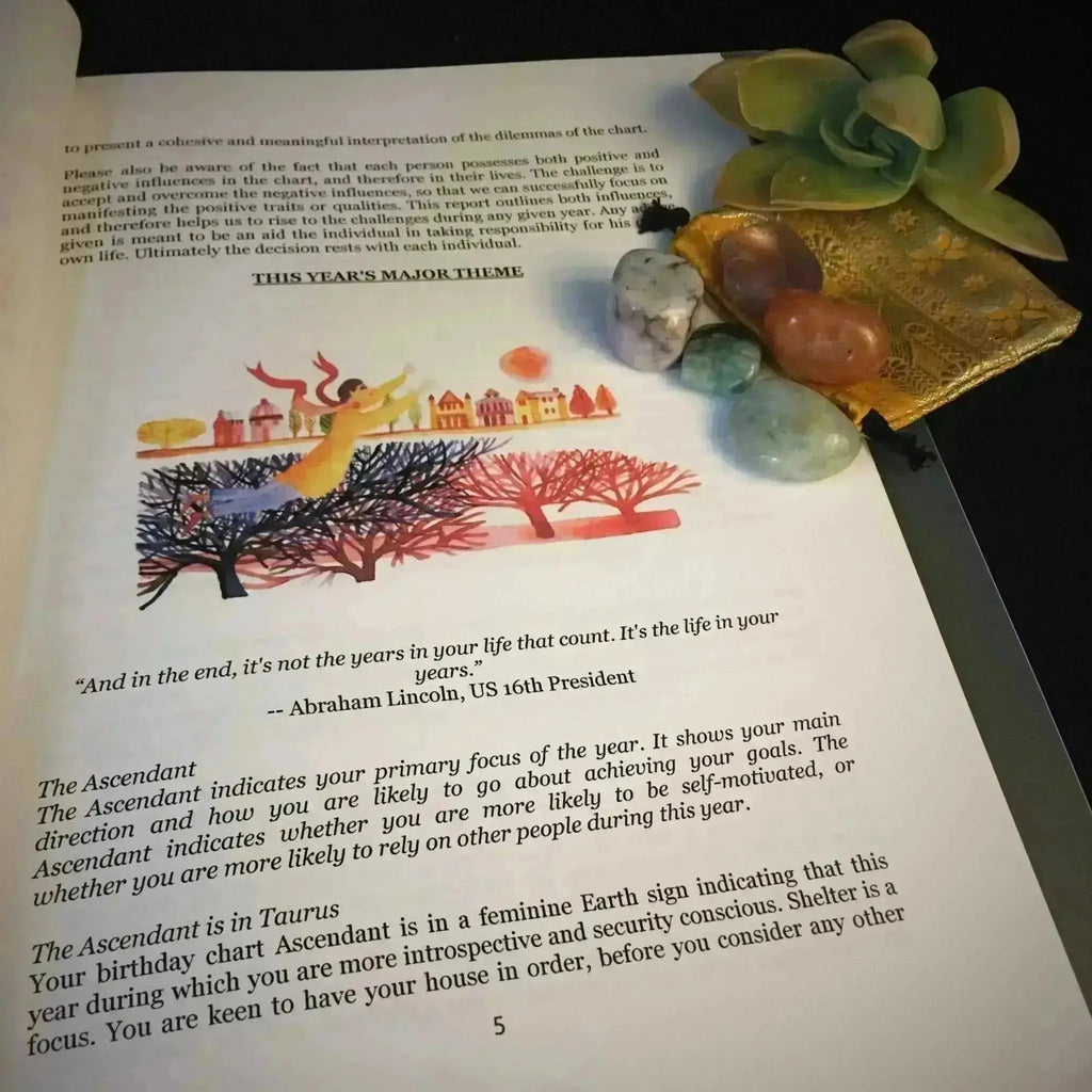 Digital Solar Return Forecast - Crystal Visions Store