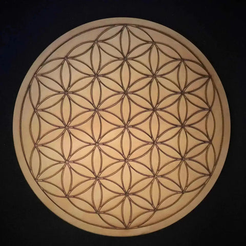 Flower of Life Crystal Grid Board - Crystal Visions Store