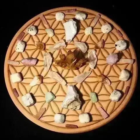 Flower of Life Crystal Grid Board - Crystal Visions Store