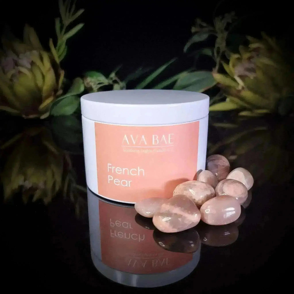 French Pear Travel Candle - Crystal Visions Store