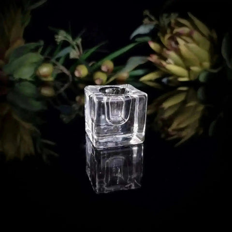 Glass Taper Candle Holder - Crystal Visions Store