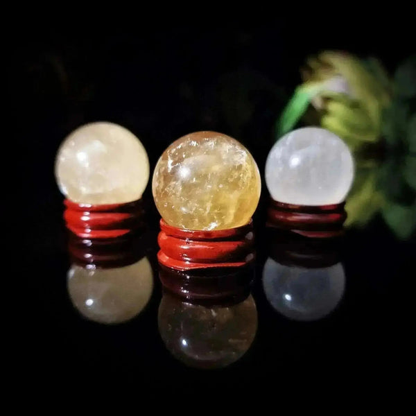 Honey Optical Calcite Sphere - Crystal Visions Store