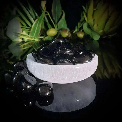 Jet Tumble Stones - Crystal Visions Store