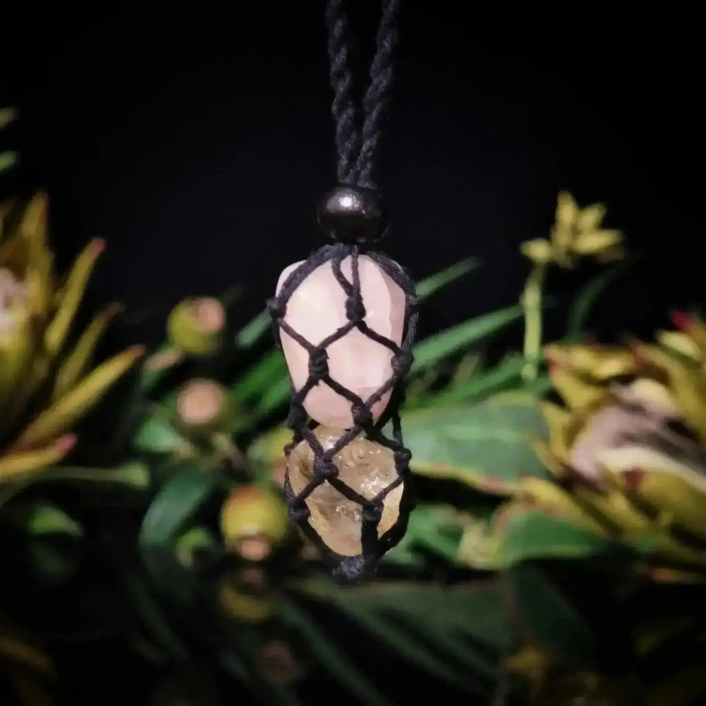 Macrame Necklace - Crystal Visions Store