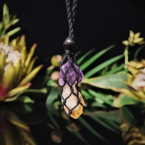 Macrame Necklace - Crystal Visions Store