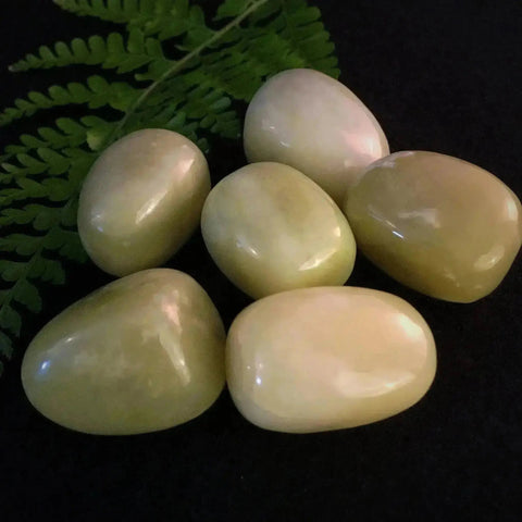 Olivine Jade Tumble Stones - Crystal Visions Store