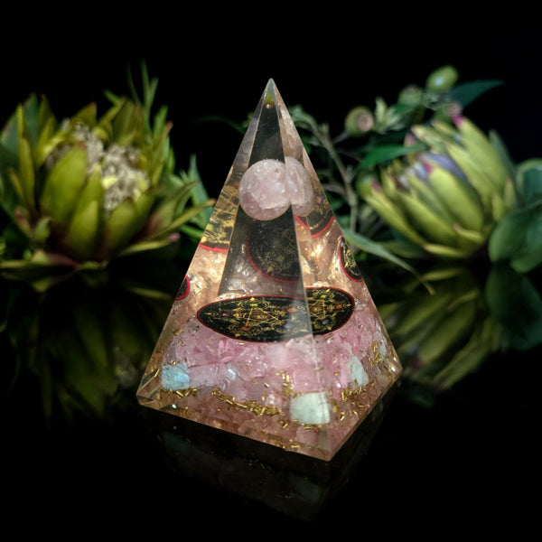Orgonite Planet Pyramid - Crystal Visions Store