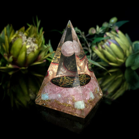 Orgonite Planet Pyramid - Crystal Visions Store