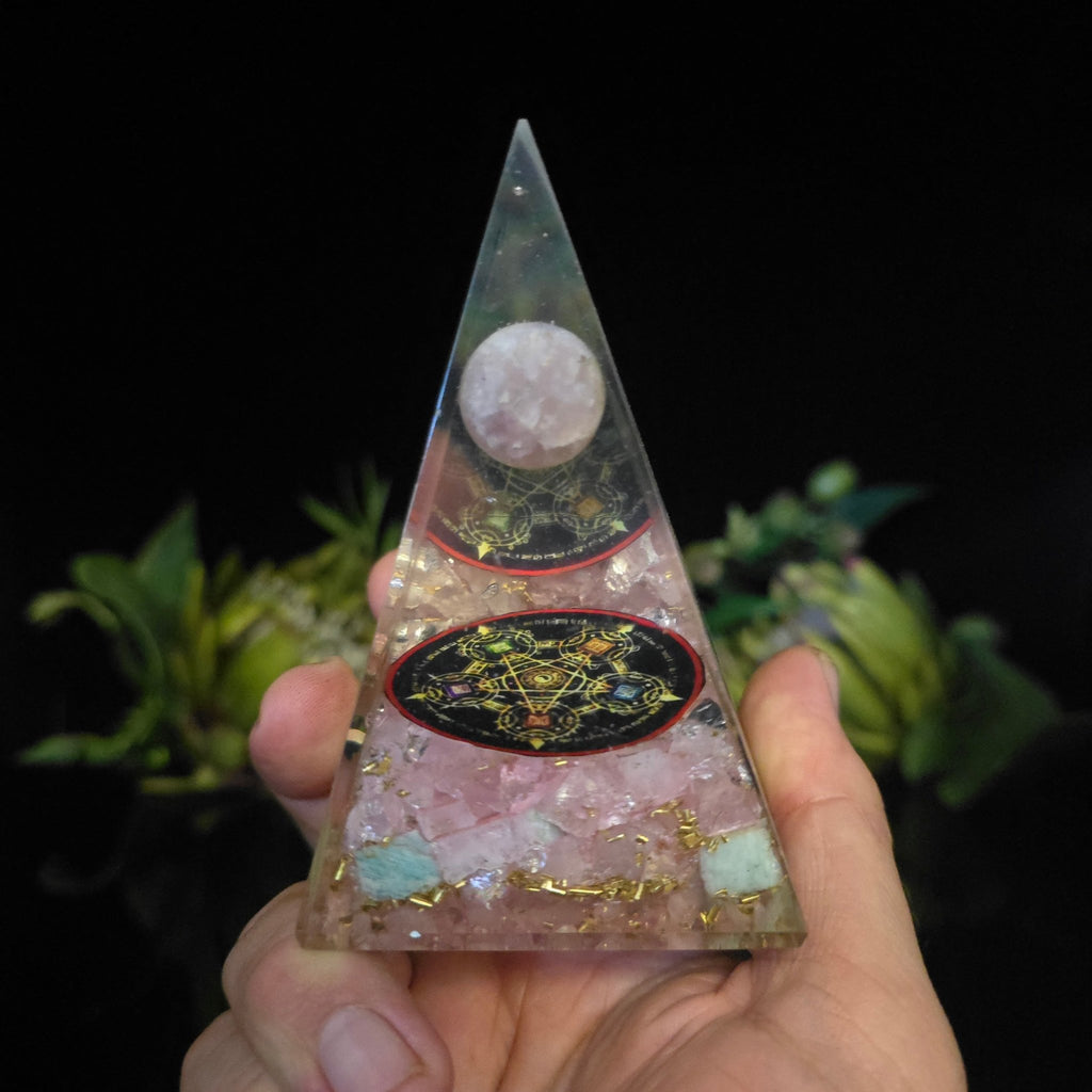 Orgonite Planet Pyramid - Crystal Visions Store
