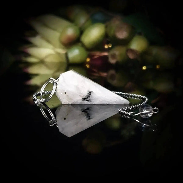 Rainbow Moonstone Pendulum - Crystal Visions Store