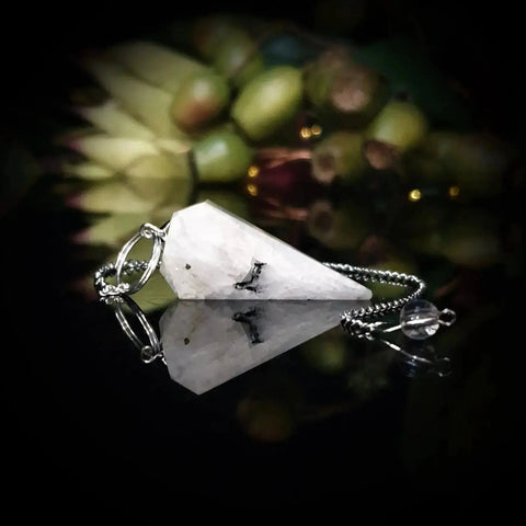 Rainbow Moonstone Pendulum - Crystal Visions Store