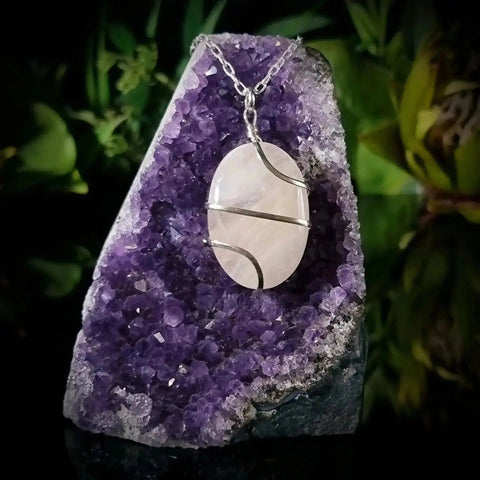 Rose Quartz Necklace - Crystal Visions Store