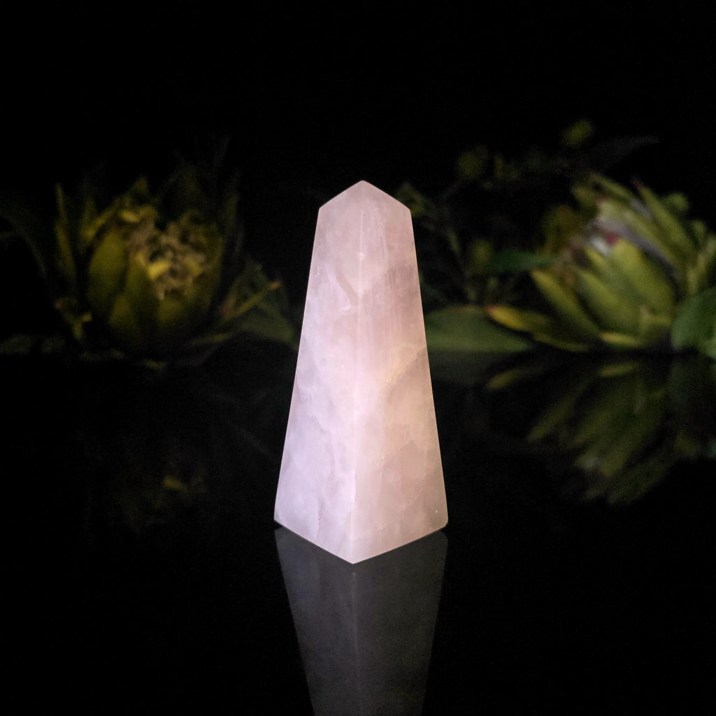 Rose Quartz Obelisk - Crystal Visions Store