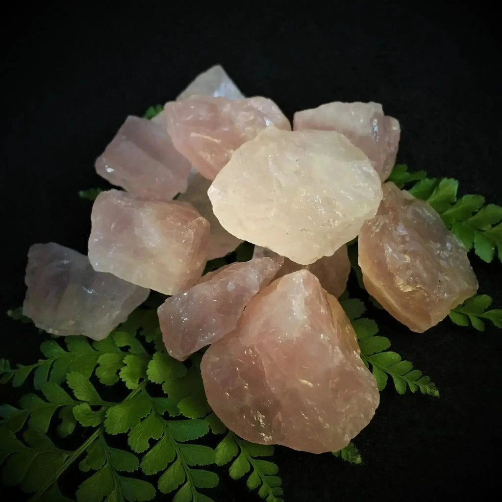 Rose Quartz Roughs - Crystal Visions Store