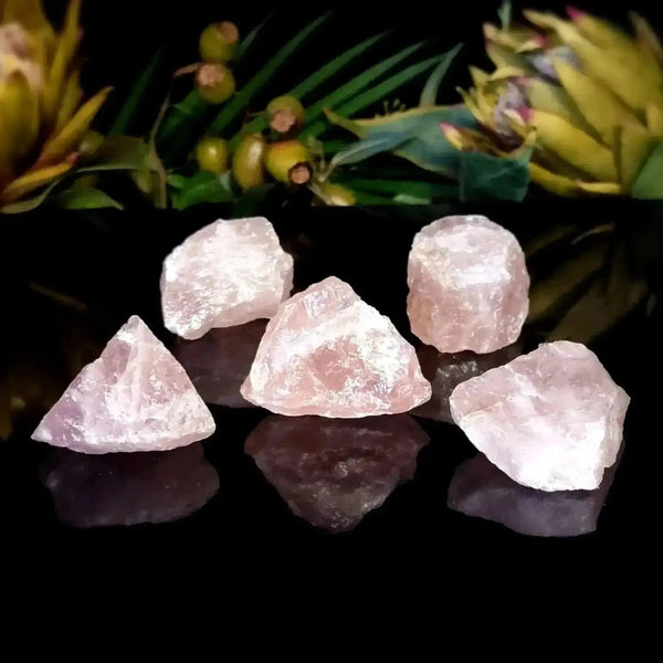 Rose Quartz Roughs - Crystal Visions Store