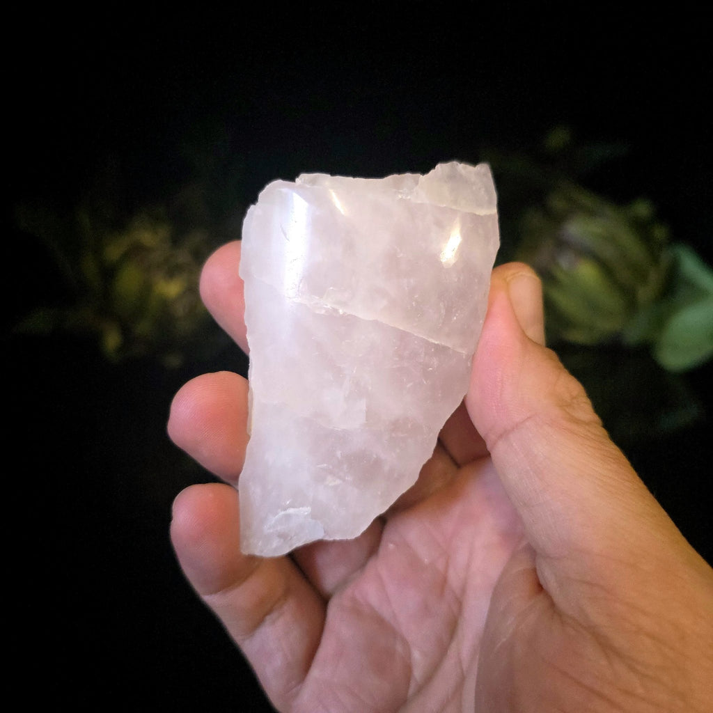 Semi - Polished Rose Quartz - Crystal Visions Store