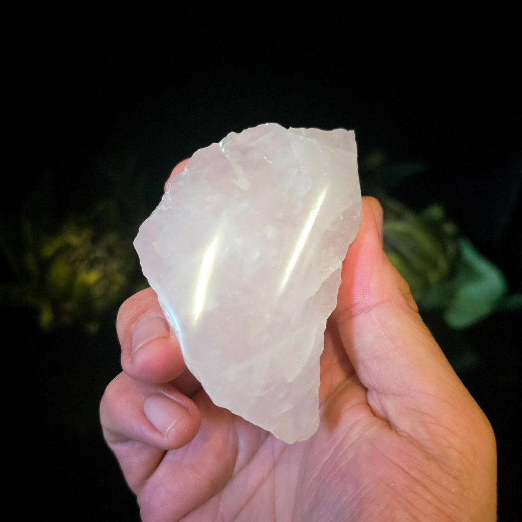 Semi - Polished Rose Quartz - Crystal Visions Store