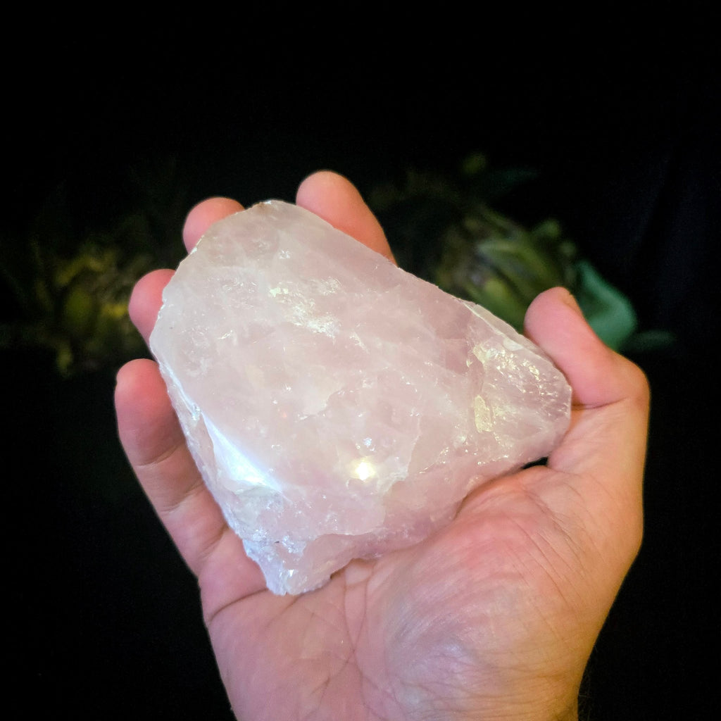Semi - Polished Rose Quartz - Crystal Visions Store