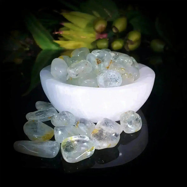 Silver Blue Topaz Tumble Stones