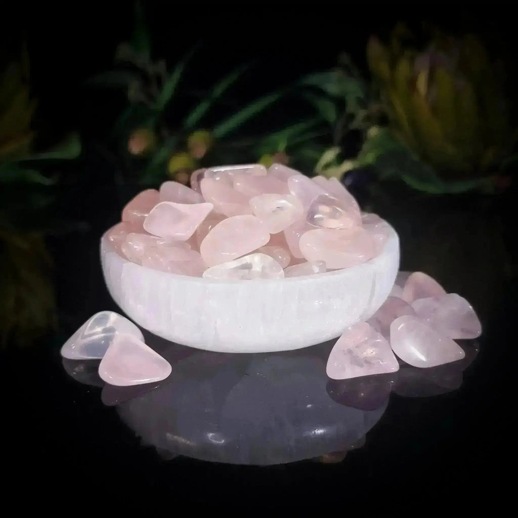 Small Rose Quartz Tumble Stones - Crystal Visions Store