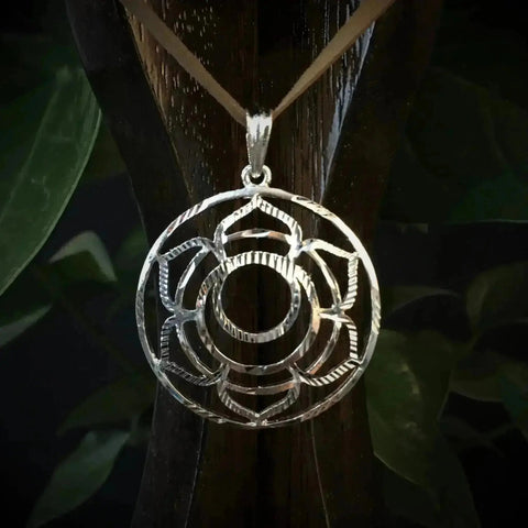 Swadhisthana Silver Plated Pendant - Sacral Chakra - Crystal Visions Store