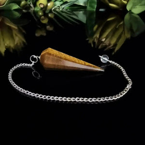 Tiger Eye Pendulum - Crystal Visions Store