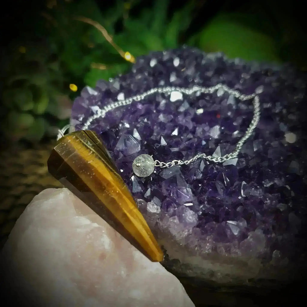 Tiger Eye Pendulum - Crystal Visions Store